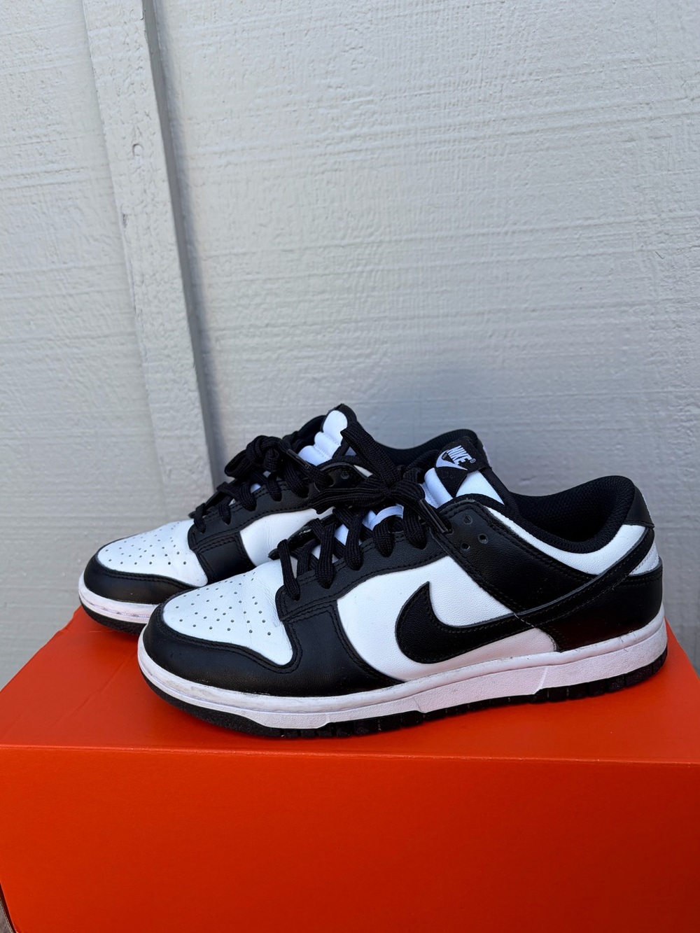 Nike Women’s Dunk Low “Panda” Black and White Sneakers Size 7